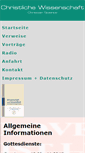 Mobile Screenshot of christian-science-nuernberg.de